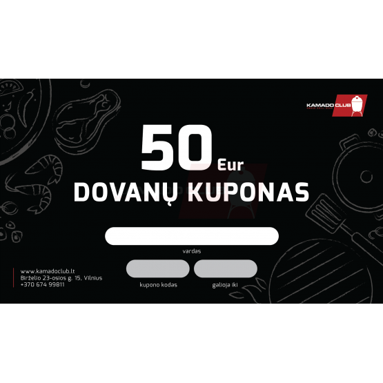 Dovanų kuponas KamadoClub, 50 Eur 