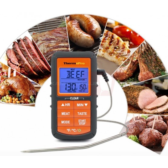 ThermoPro TP07S Wireless Meat Thermometer for Cooking, Digital BBQ